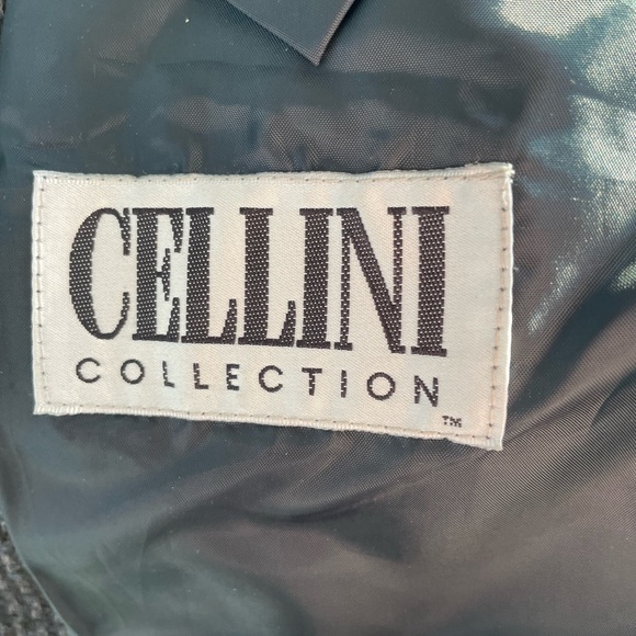 Cellini Collection Grey Plaid Blazer • Size XL - Picture 4 of 7